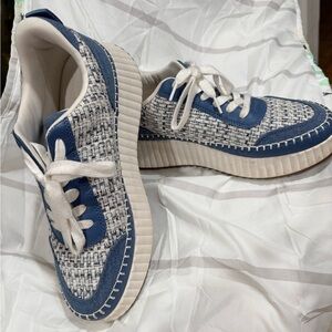 Faded Glory Blue and White Women's Sneakers
